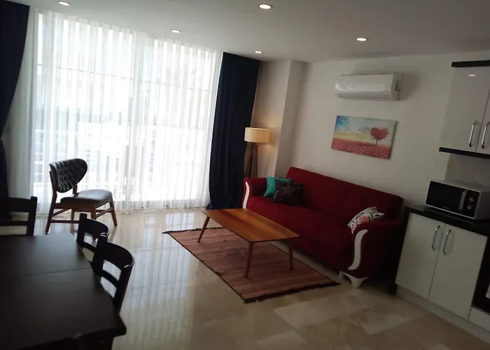 Stone House Aparts 1 1 Mit Zwei Balkone Und Poolblick Kalkan No 4 Lägenhet