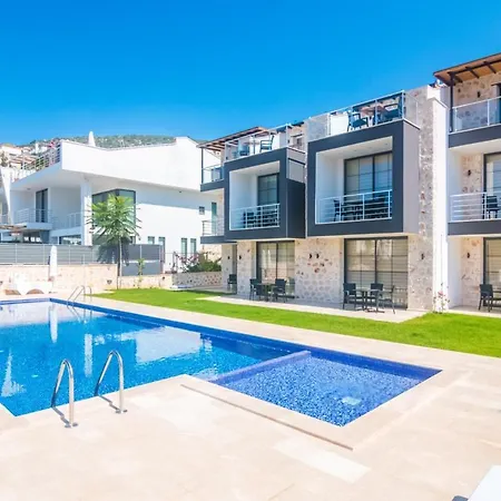 Stone House Aparts 1 1 Mit Zwei Balkone Und Poolblick Kalkan No 4 Daire *