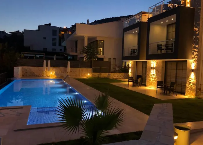 Stone House Aparts 1 1 Mit Zwei Balkone Und Poolblick Kalkan No 4 Kas