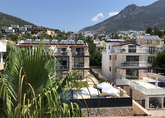 Stone House Aparts 1 1 Mit Zwei Balkone Und Poolblick Kalkan No 4 Apartment