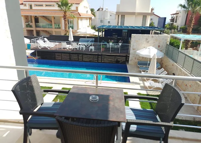 Stone House Aparts 1 1 Mit Zwei Balkone Und Poolblick Kalkan No 4 Apartment Kas